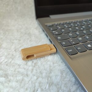 Clé USB bambou